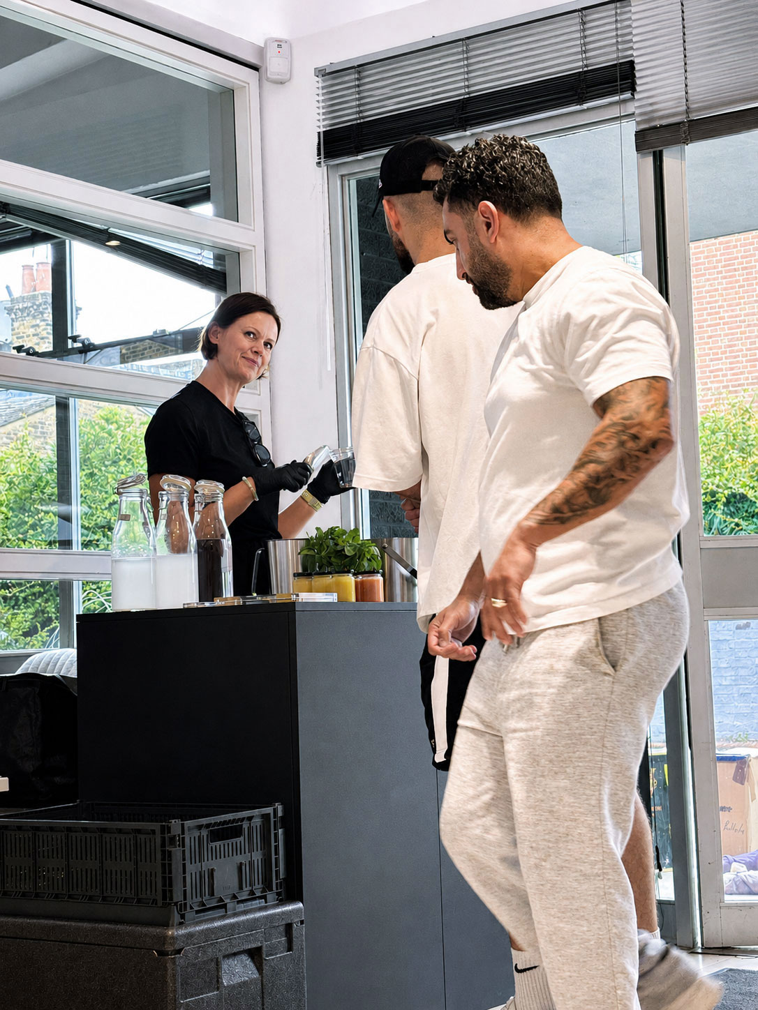 UNIT hydration bar service at Matrix Studios, Fulham